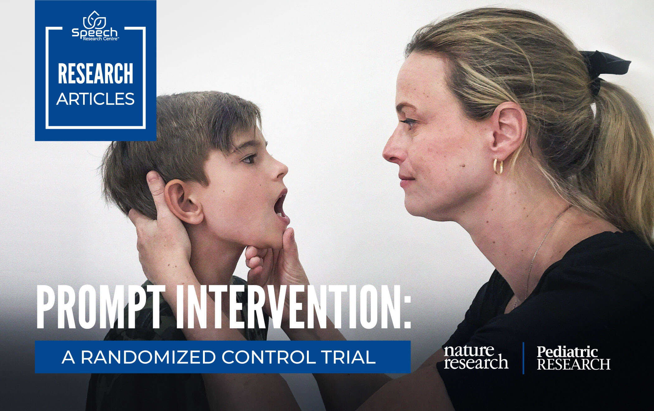 instructor molding a patients mouth to make correct mouth movements